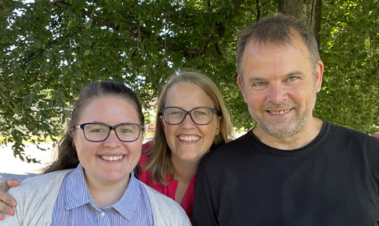 Heidi, Merethe og Lars Harald i Pindena AS